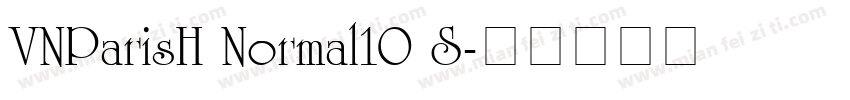 VNParisH Normal10 S字体转换